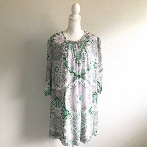 • Eva Mendes Paisley Dress •